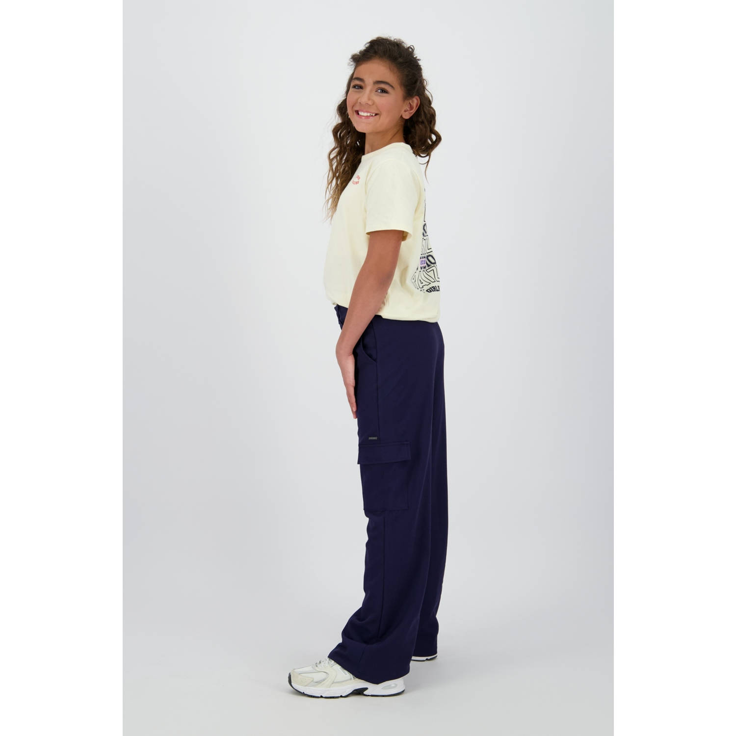 Raizzed relaxed cargo broek donkerblauw