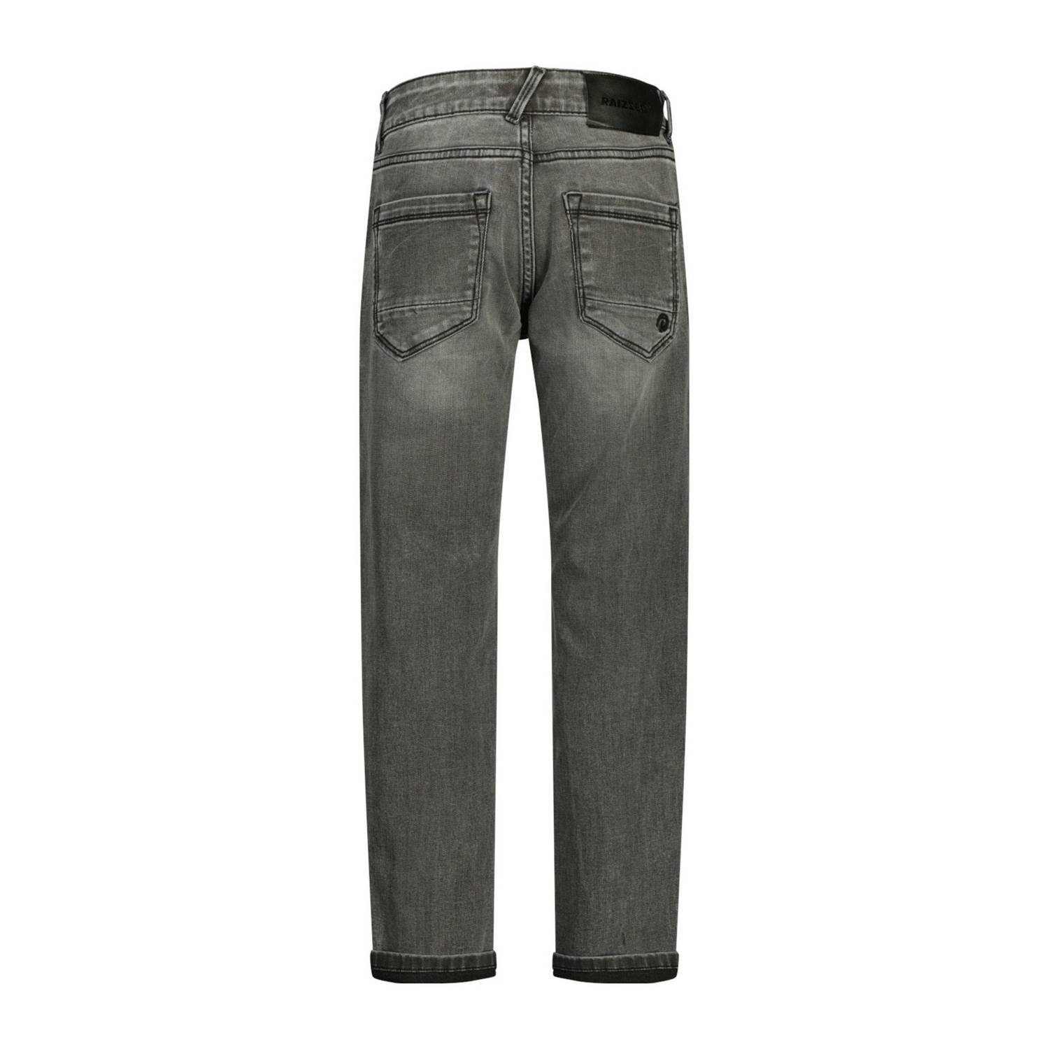 Raizzed straight fit regular waist jeans grey denim