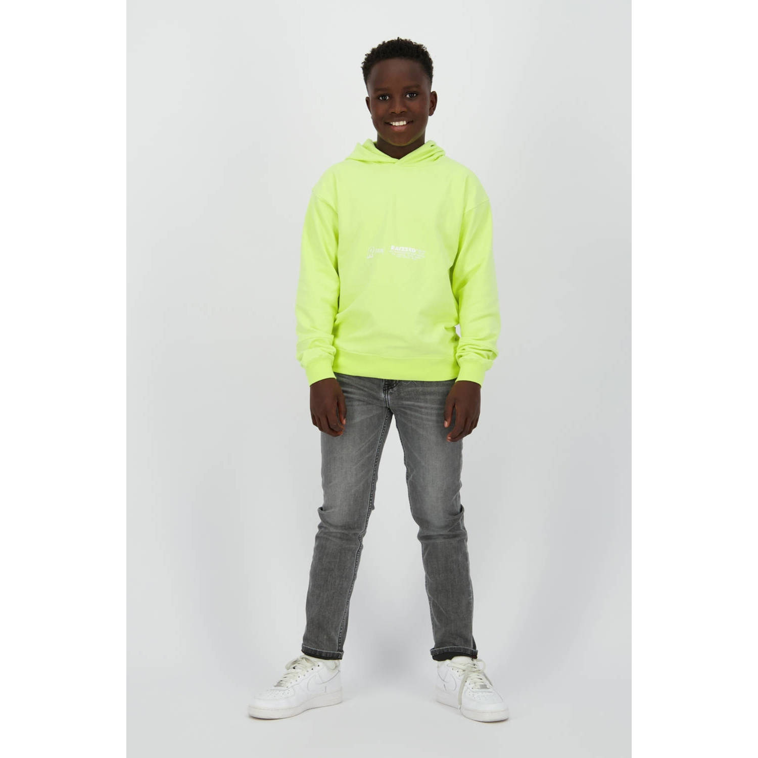Raizzed straight fit regular waist jeans grey denim