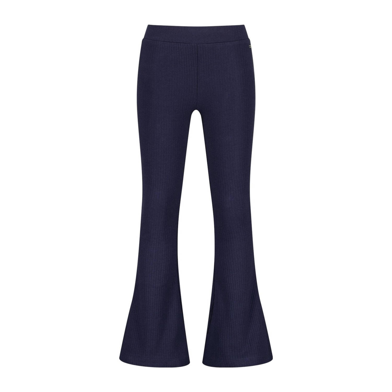 Raizzed flared legging donkerblauw