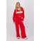 Raizzed wide leg casual broek rood