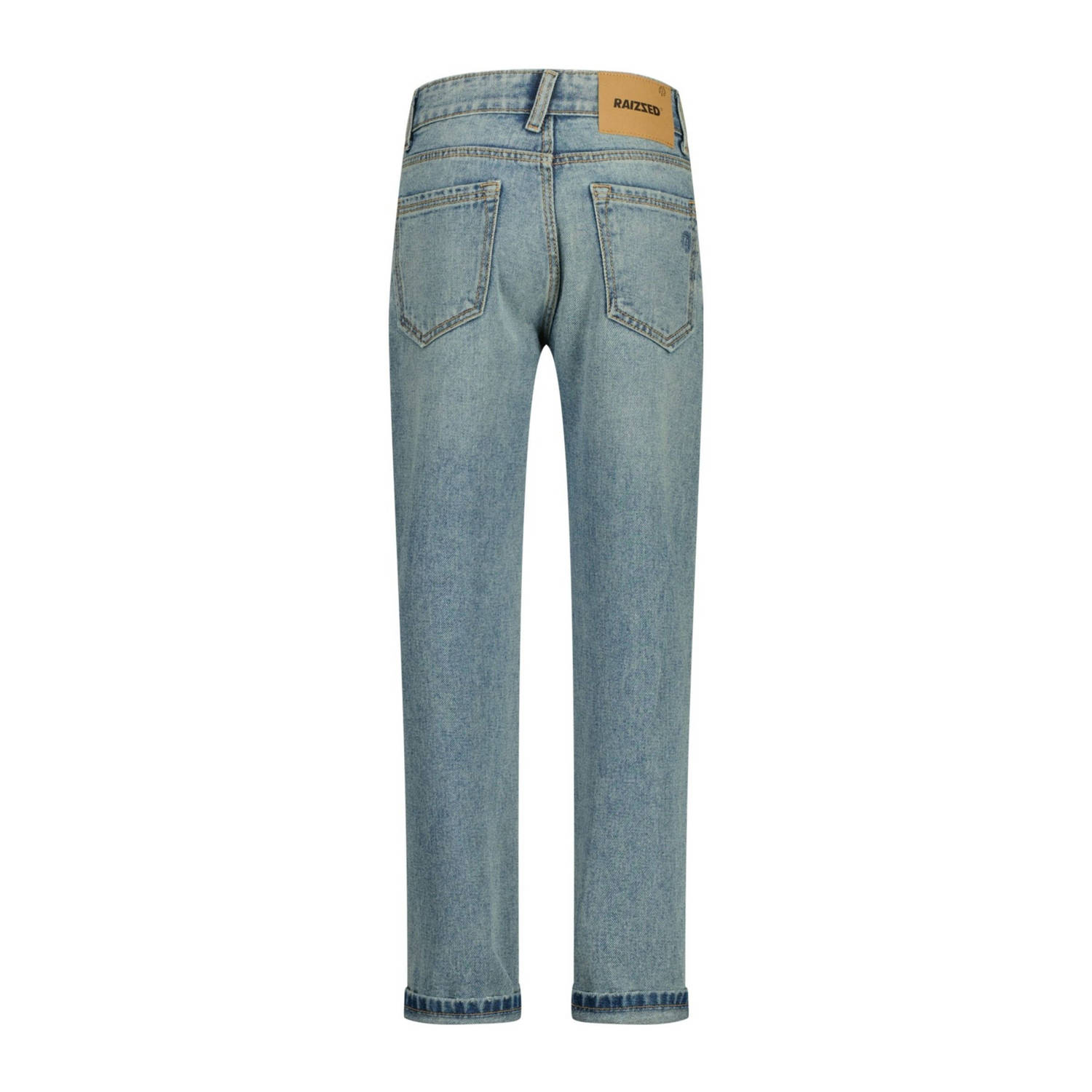 Raizzed straight fit regular waist jeans light blue denim