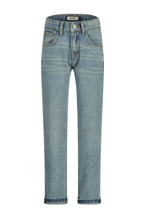 straight fit regular waist jeans light blue denim