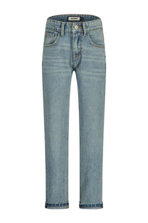 straight fit regular waist jeans light blue denim
