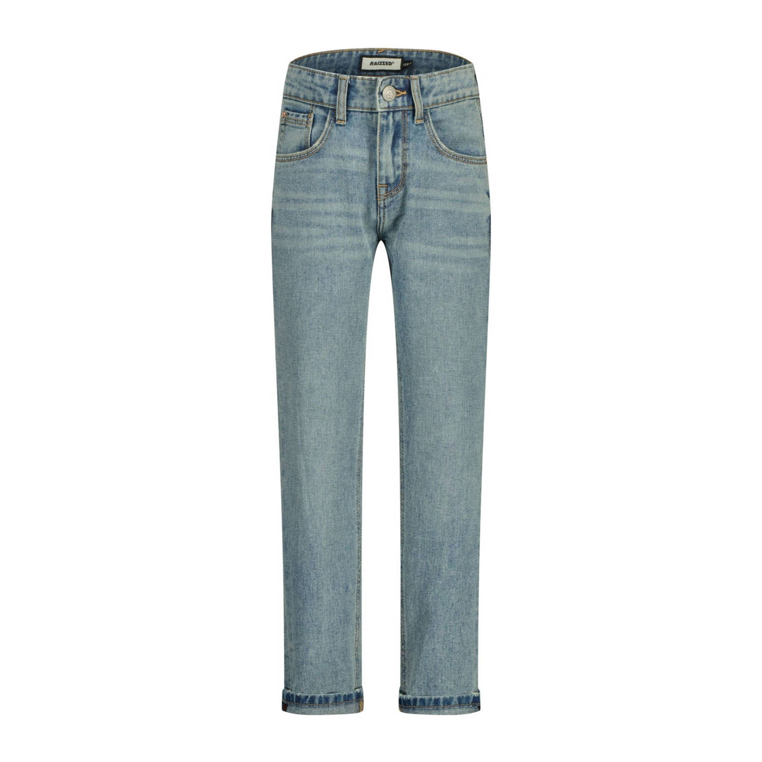 Raizzed straight fit regular waist jeans light blue denim