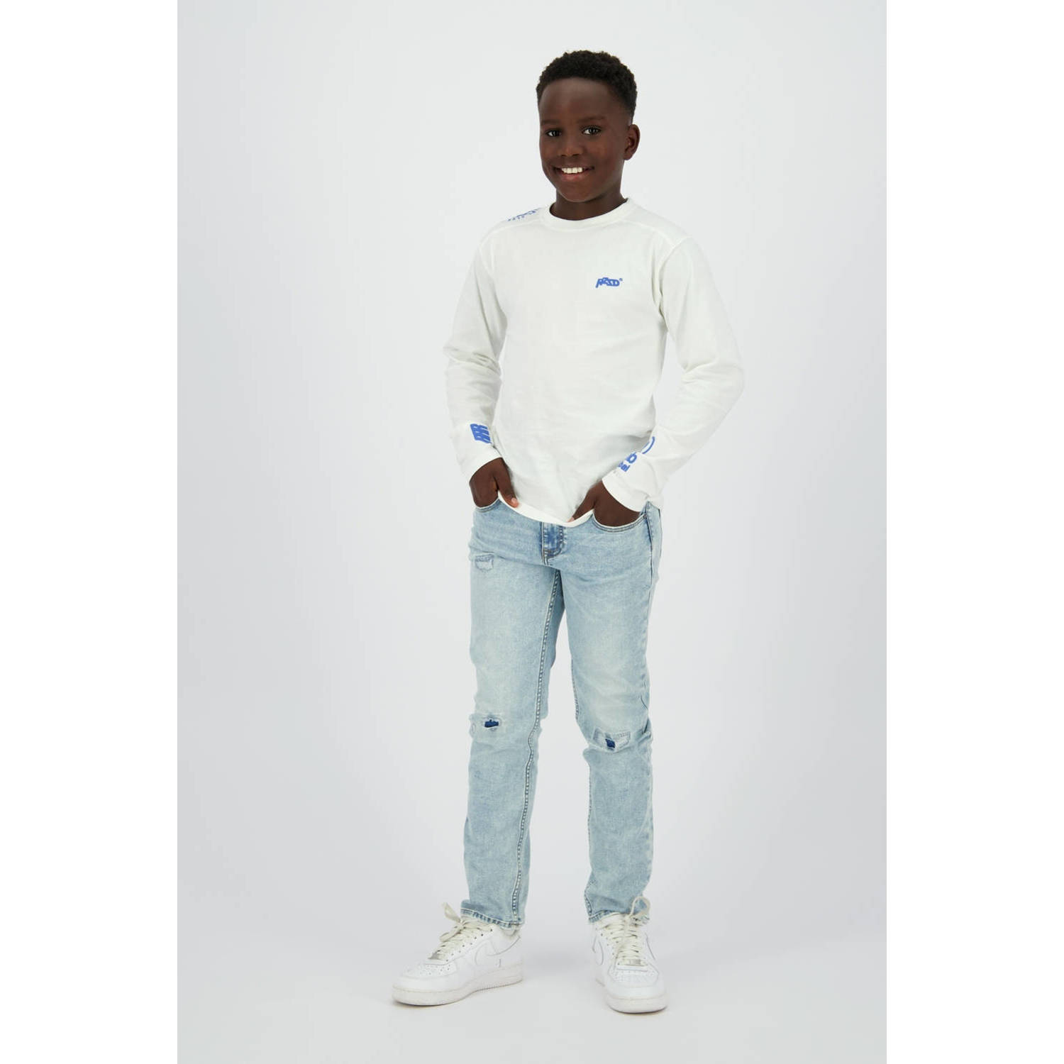 Raizzed longsleeve wit