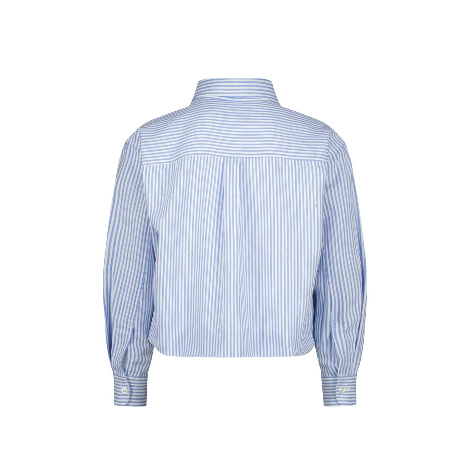Raizzed blouse lichtblauw