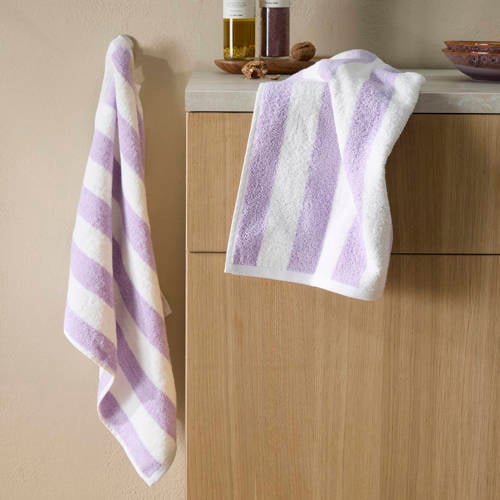 NOUS Living keukendoek lila (set van 2) (55x50 cm) afbeelding
