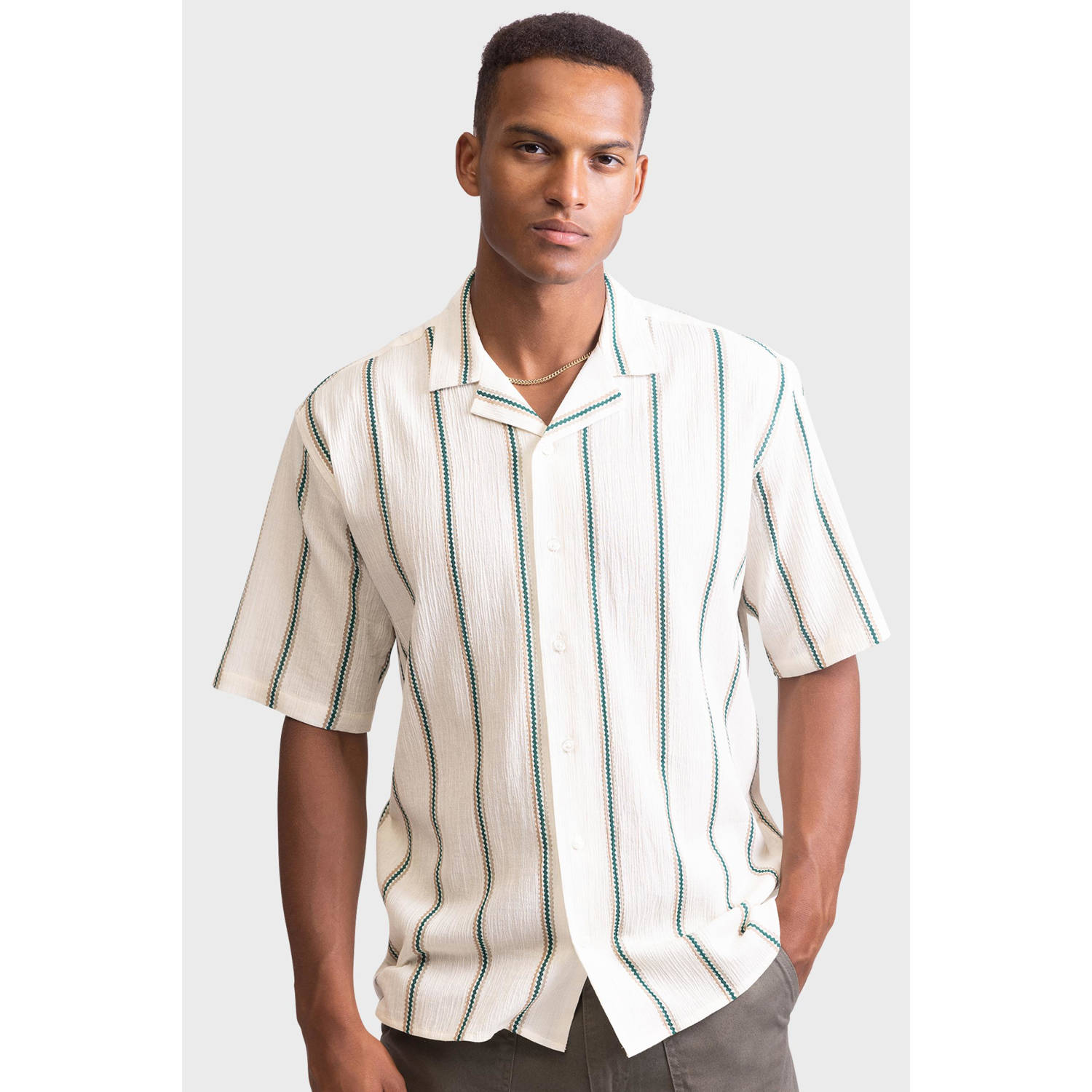 Redefined Rebel casual overhemd ecru