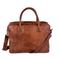 DSTRCT  15.6 leren laptoptas Mike cognac