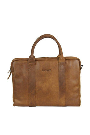 15.6 leren laptoptas Limited cognac