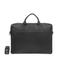 DSTRCT  17 leren laptoptas Quebec zwart