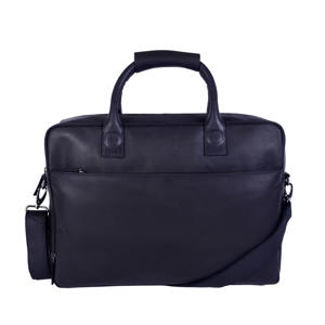  17 leren laptoptas November zwart