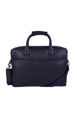 17 leren laptoptas November zwart