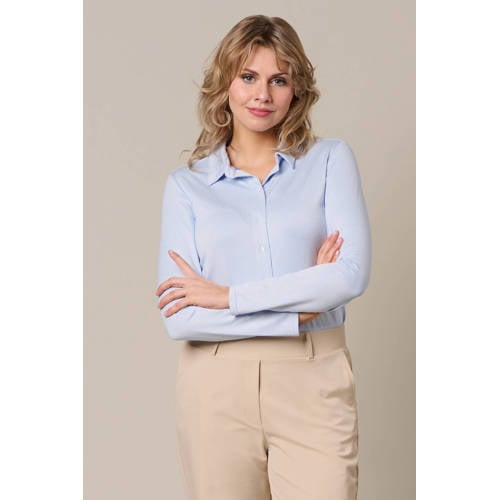 &Co Woman blouse light blue denim afbeelding