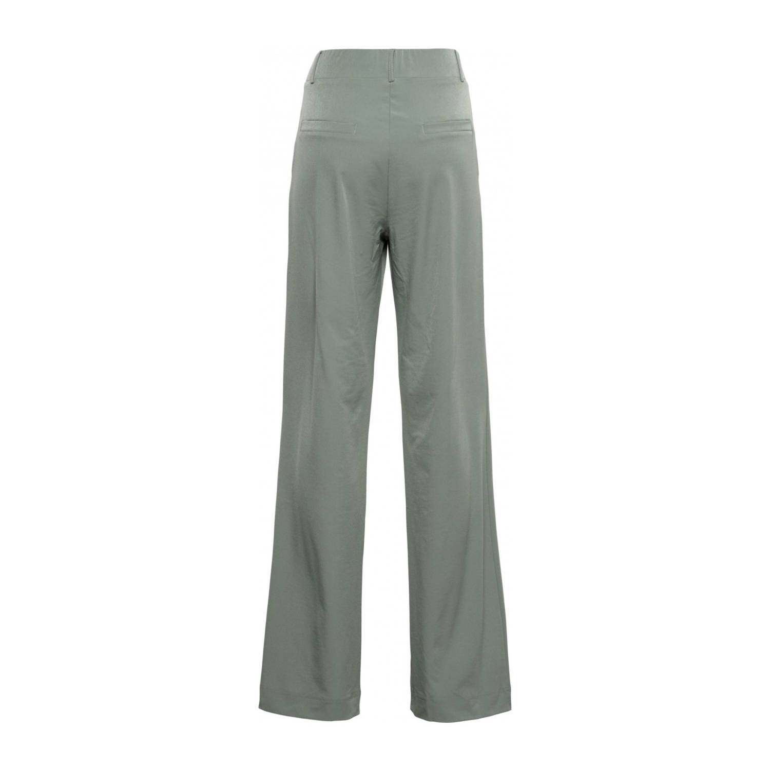 &Co Woman straight regular waist broek lichtkaki