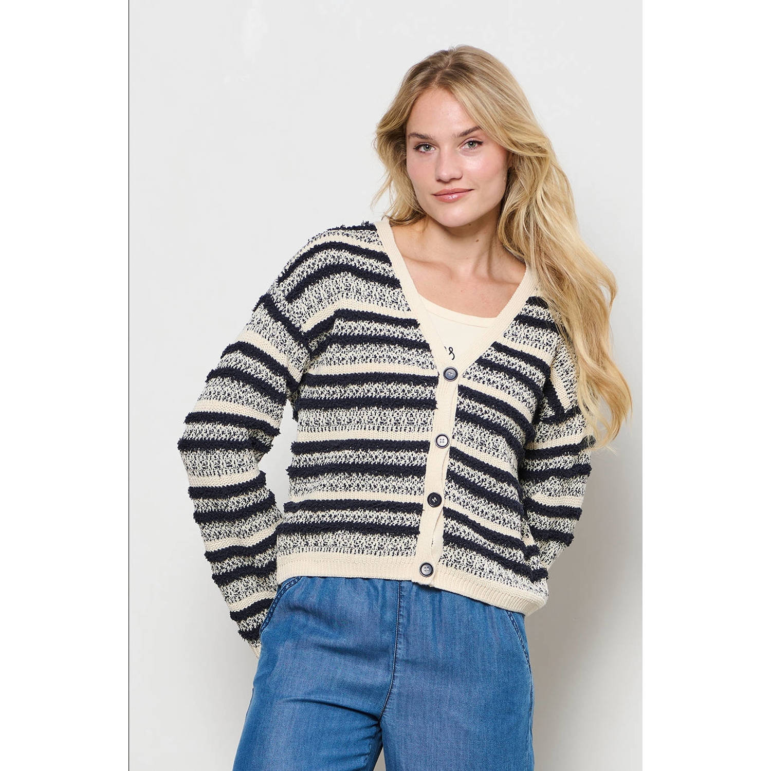 &Co Woman Trui met kabelbreipatroon Multicolor Dames
