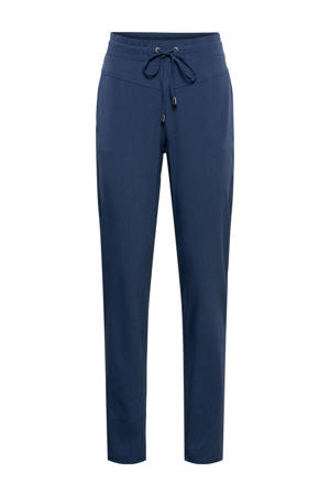 slim regular waist broek donkerblauw