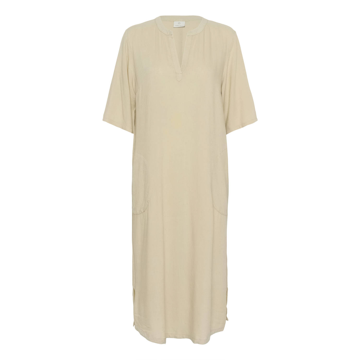 Kaffe zomerjurk beige
