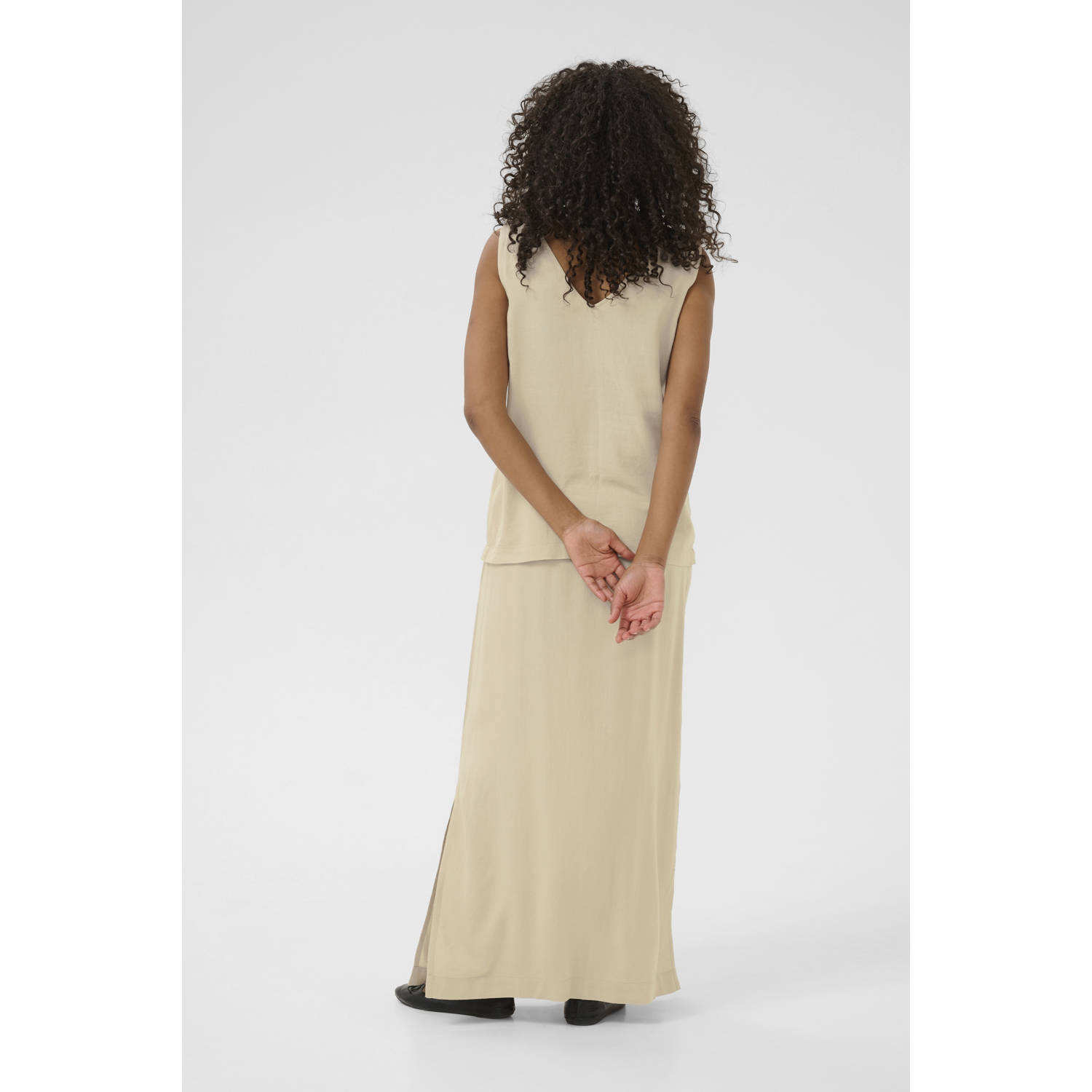 Kaffe singlet zand