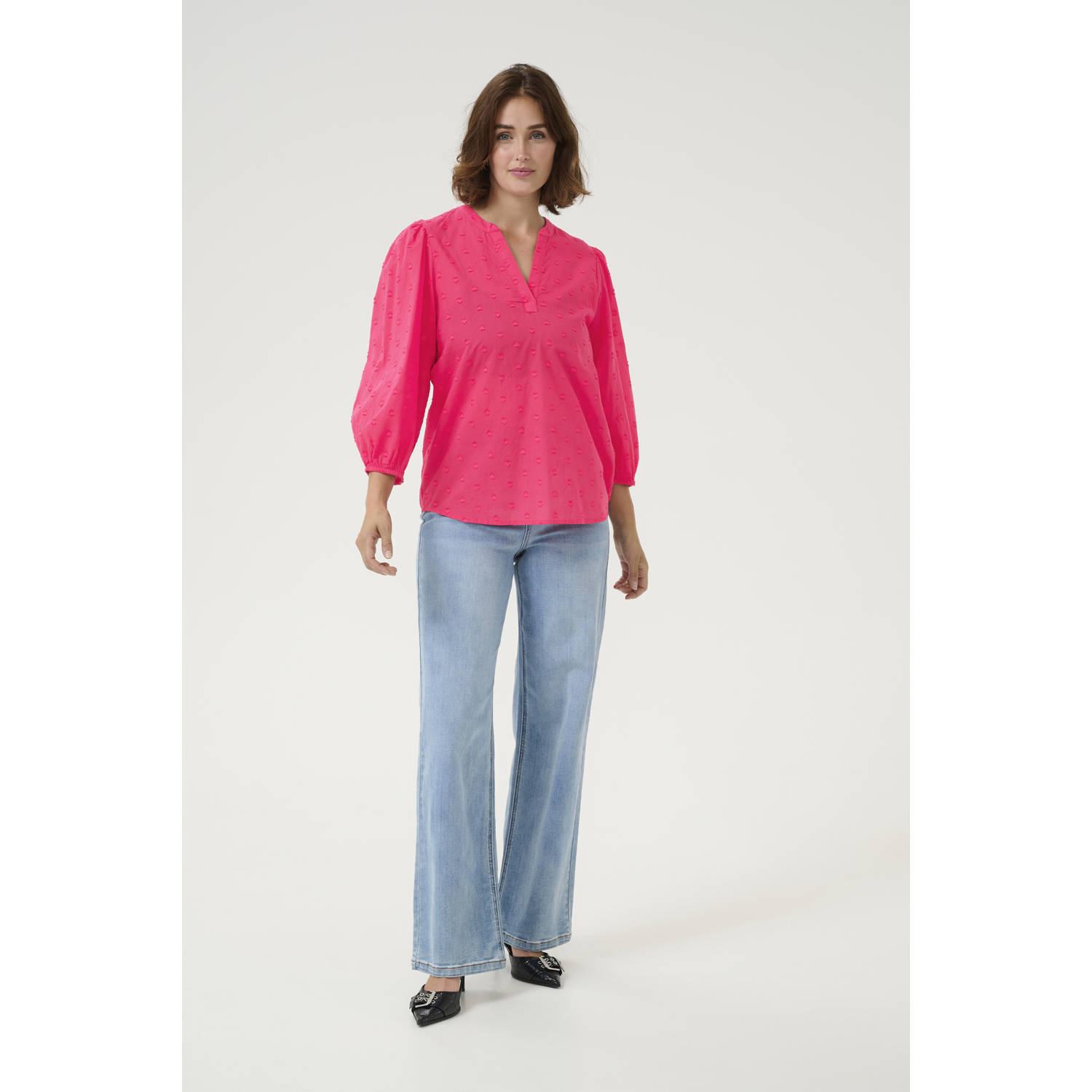 Kaffe blousetop roze