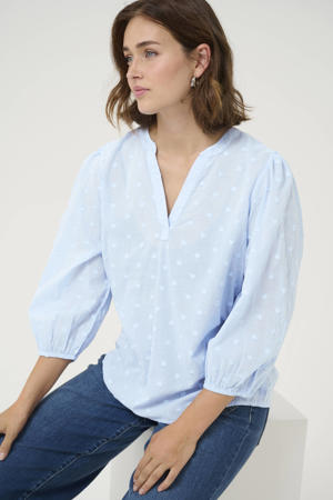 blousetop lichtblauw