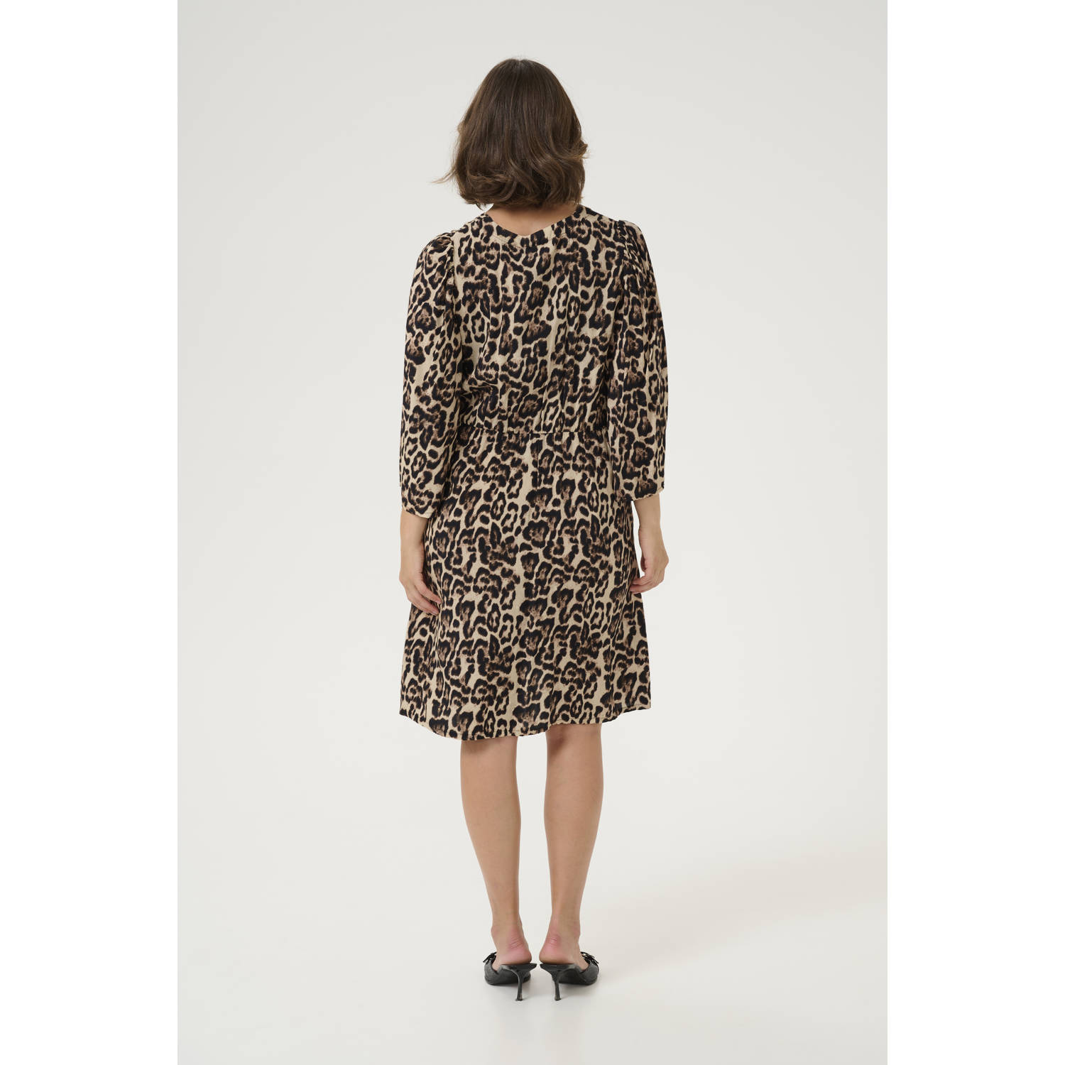 Kaffe blousejurk bruin