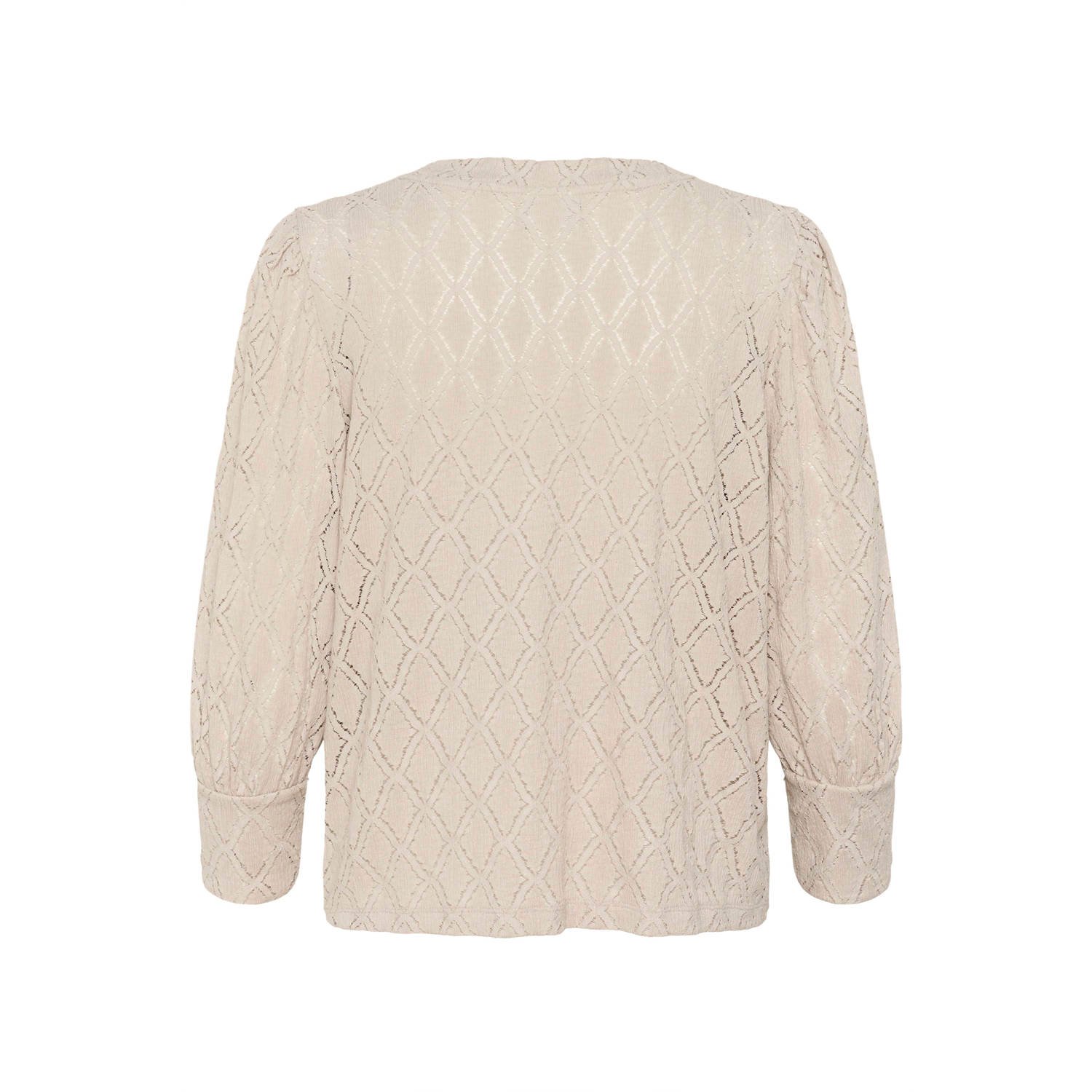 Kaffe top beige