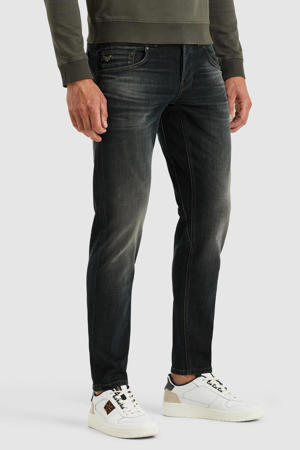CARIOR tapered jeans antraciet