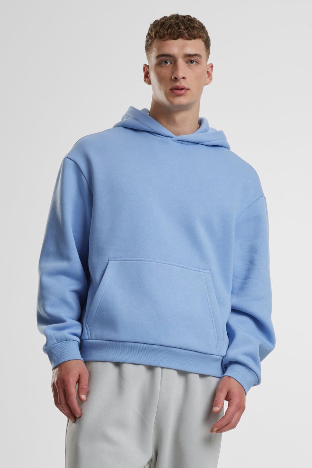Urban Classics Plus Size oversized hoodie - lichtblauw