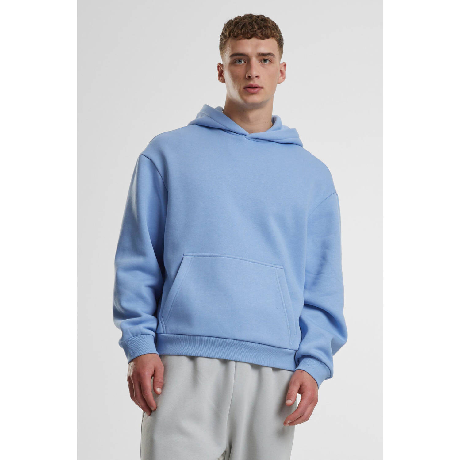 Urban Classics hoodie lichtblauw