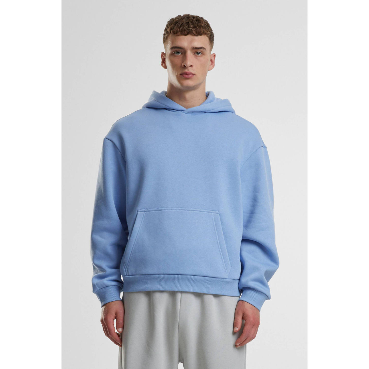 Urban Classics hoodie lichtblauw
