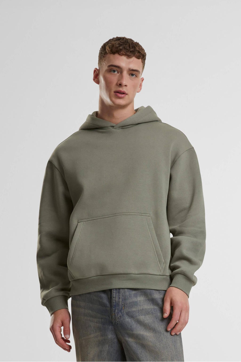 Urban Classics Plus Size oversized hoodie - groen