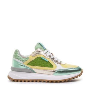 Noppi 35.37 leren sneakers lichtgroen