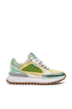 Noppi 35.37 leren sneakers lichtgroen