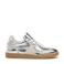 Floris van Bommel leren sneakers zilver