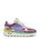 Floris van Bommel leren sneakers groen/paars