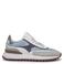 Floris van Bommel leren sneakers lichtblauw