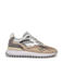 Floris van Bommel leren sneakers zilver
