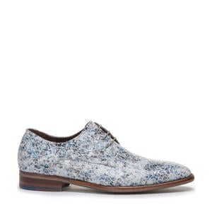 De Netter 10.14 leren veterschoenen blauw