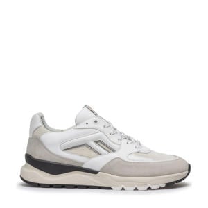 suède sneakers wit