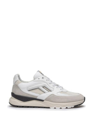 suède sneakers wit