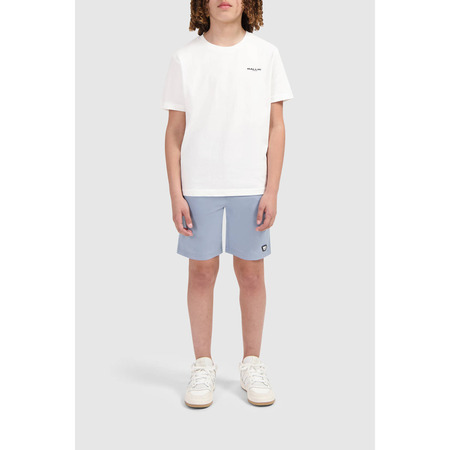 Ballin casual short grijsblauw