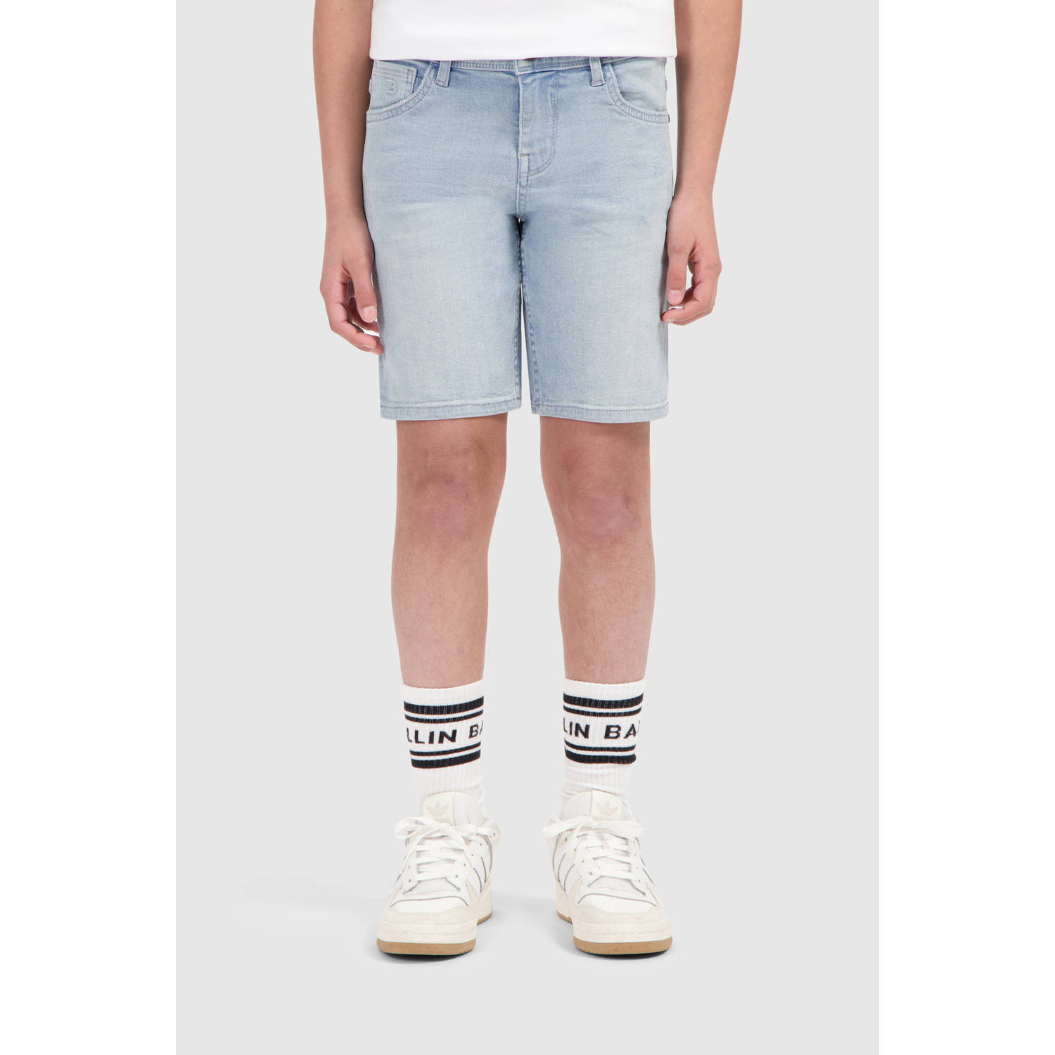 Ballin denim short light blue denim