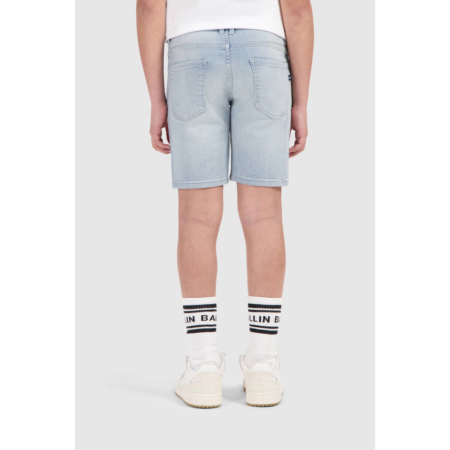 Ballin denim short light blue denim