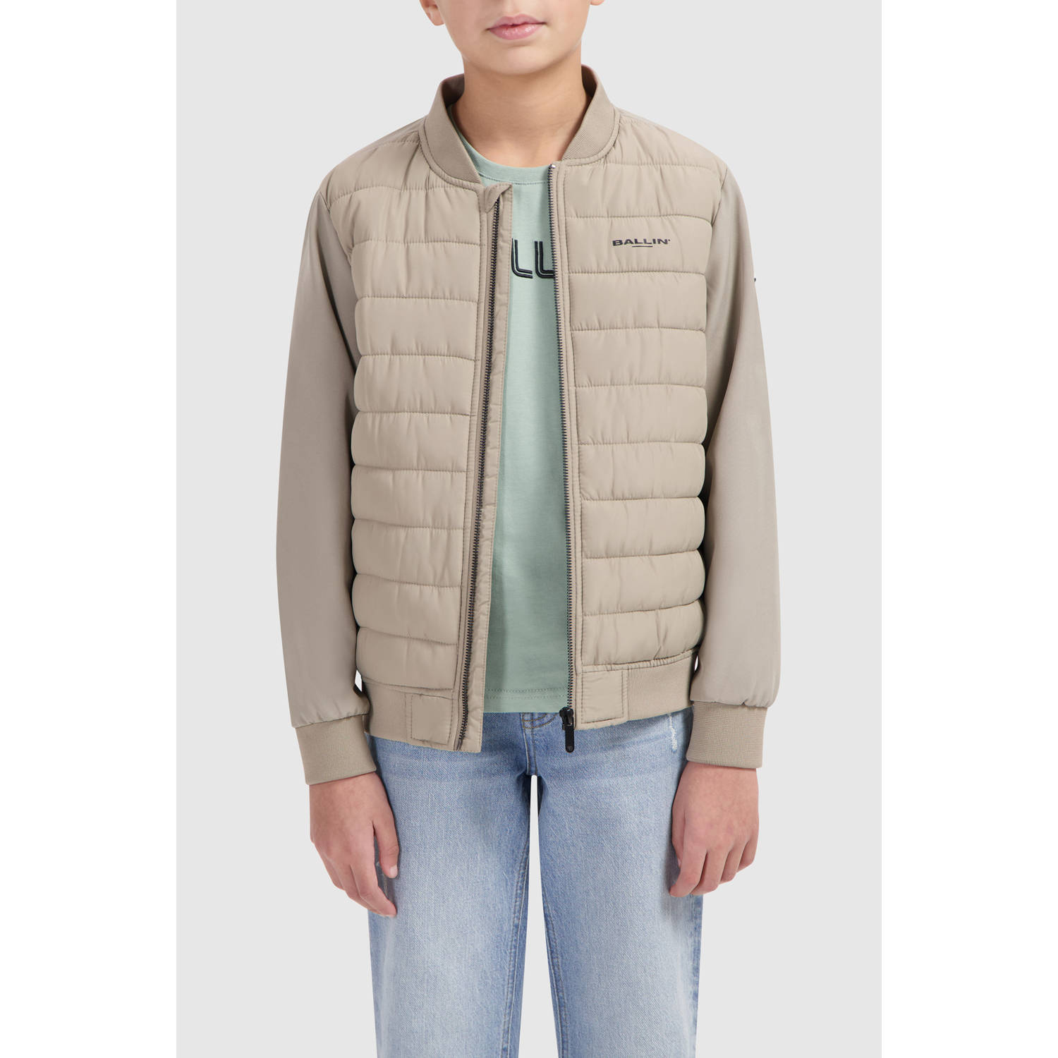 Ballin gewatteerde jas beige