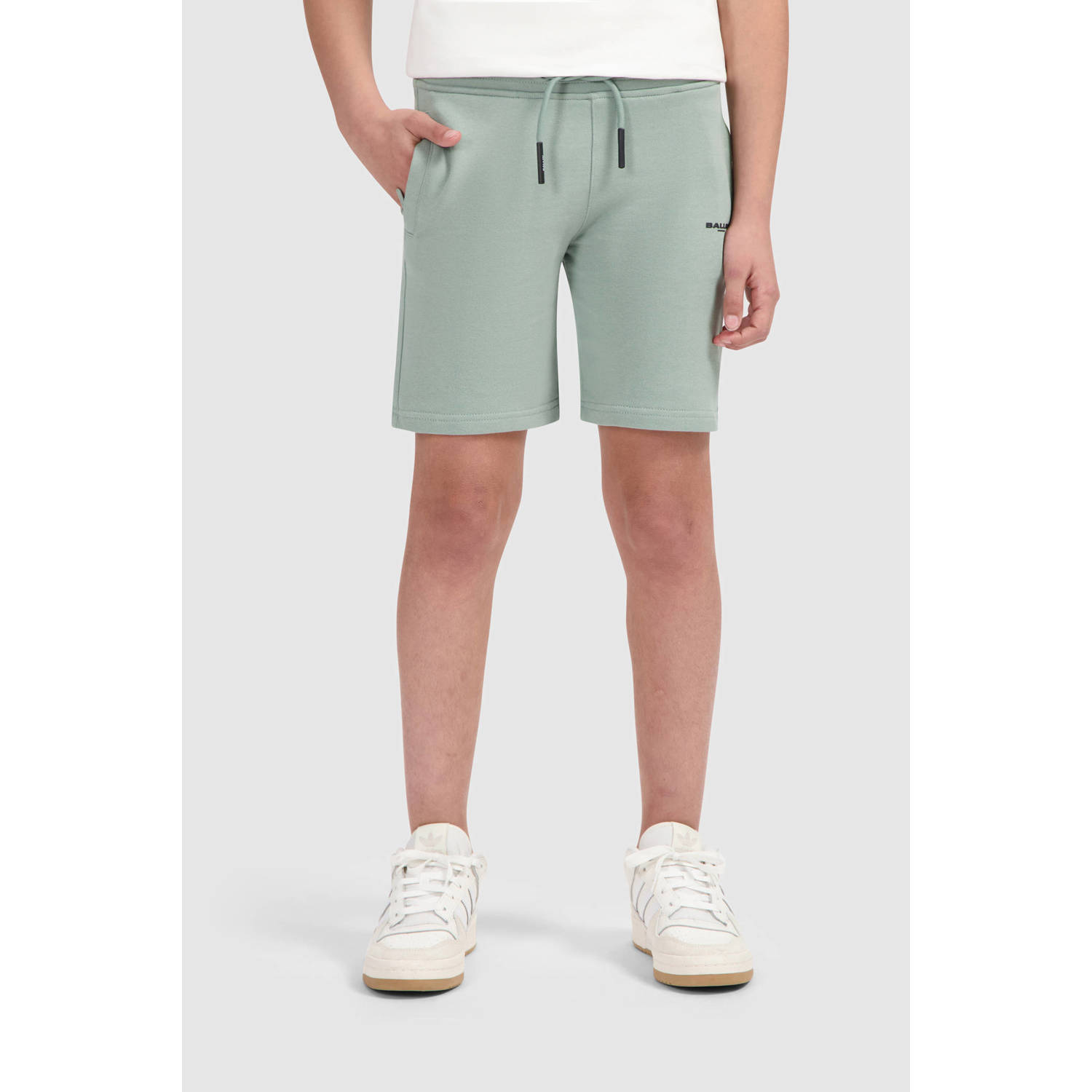 Ballin sweatshort grijsblauw
