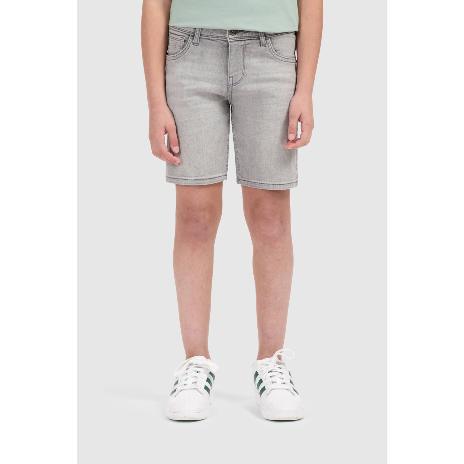 Ballin denim short grey denim