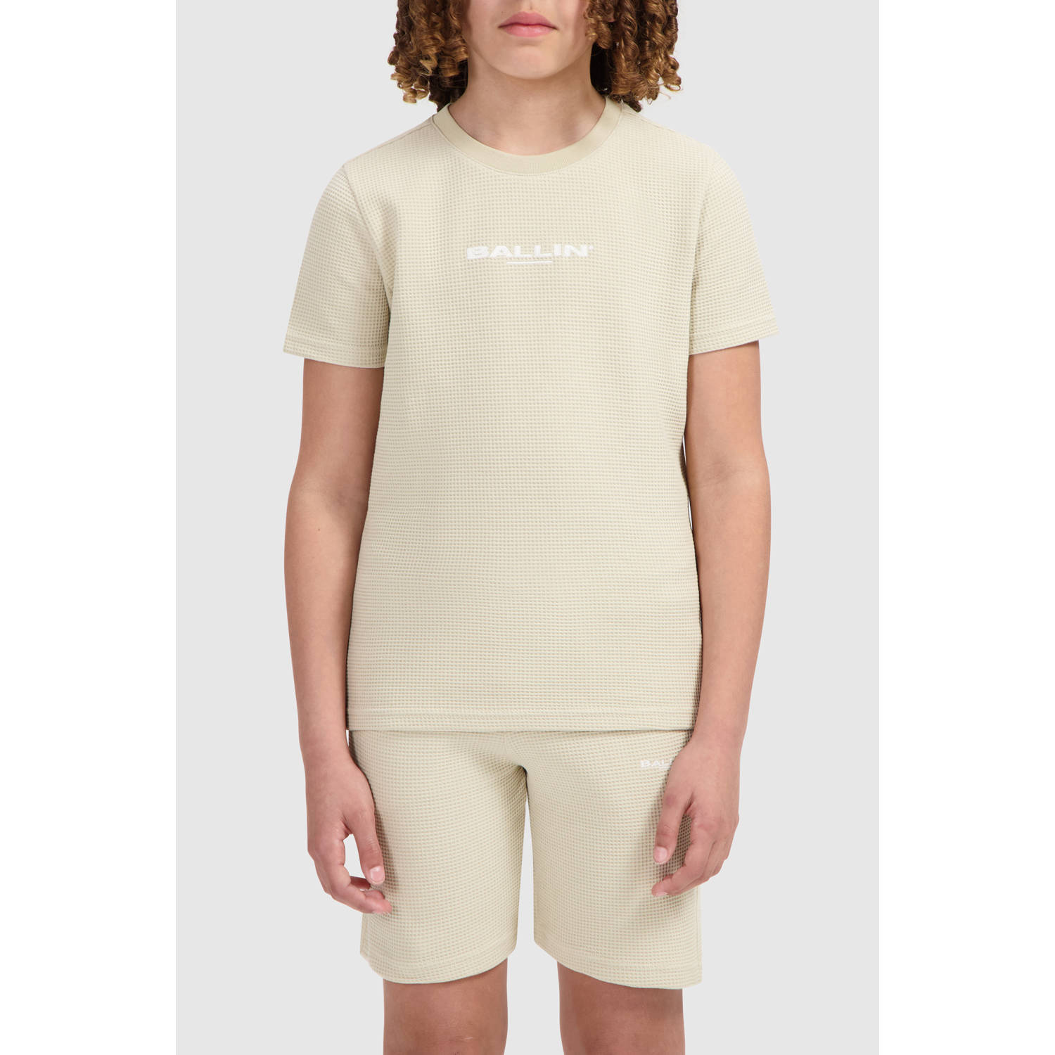 BALLIN Jongens Polo's & T-shirts 017142 Beige