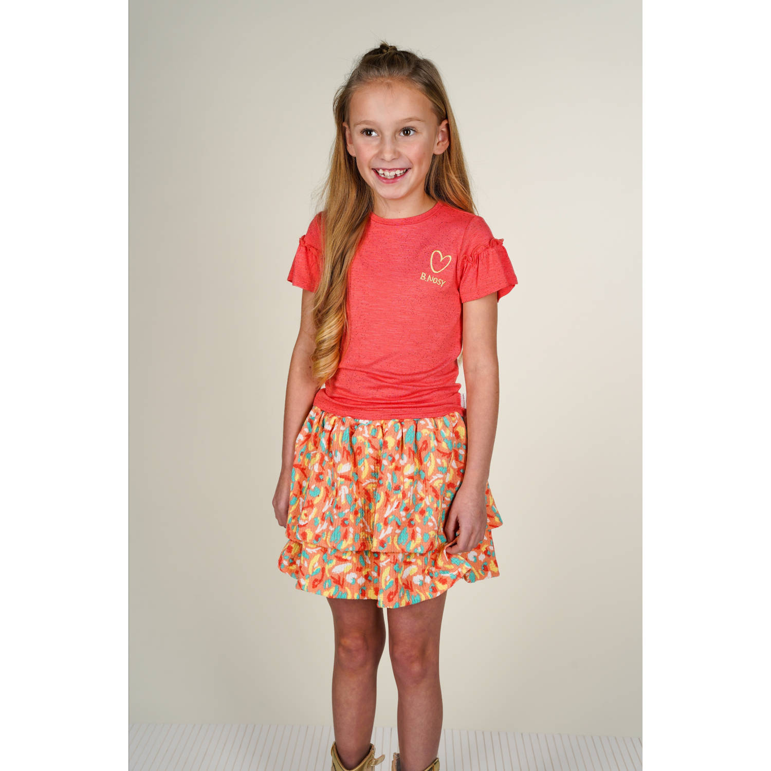 B.Nosy midi rok strokenrok oranje